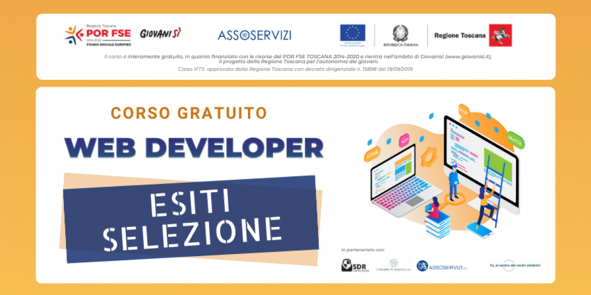 Esiti selezione corso Web Developer