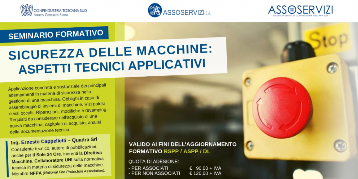 Sicurezza delle Macchine: Aspetti Tecnici Applicativi