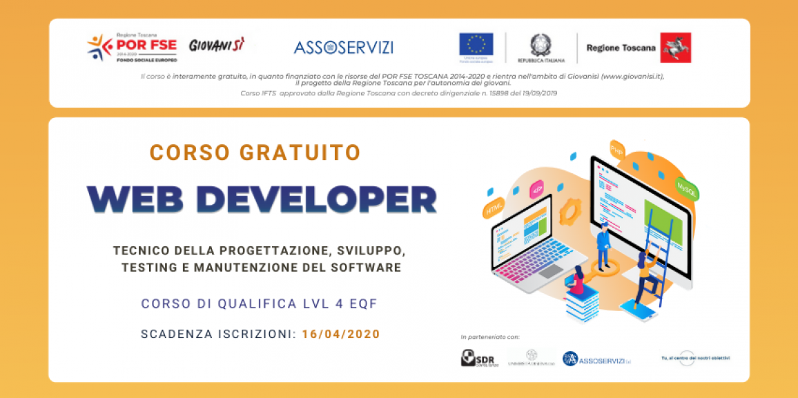 Corso gratuito per WEB DEVELOPER