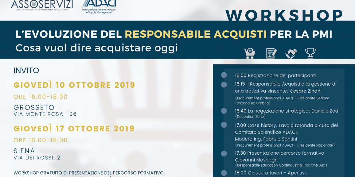 Workshop – L’Evoluzione del Responsabile Acquisti per la PMI