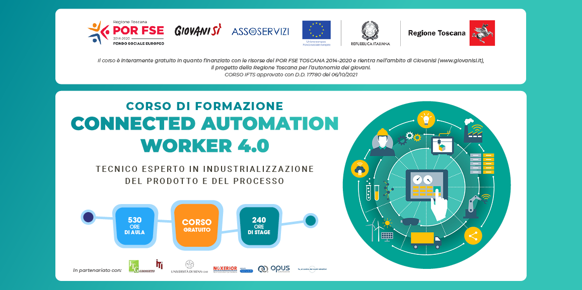 Corso IFTS gratuito – Connected Automation Worker 4.0