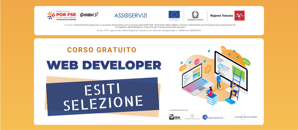 Esiti selezione corso Web Developer