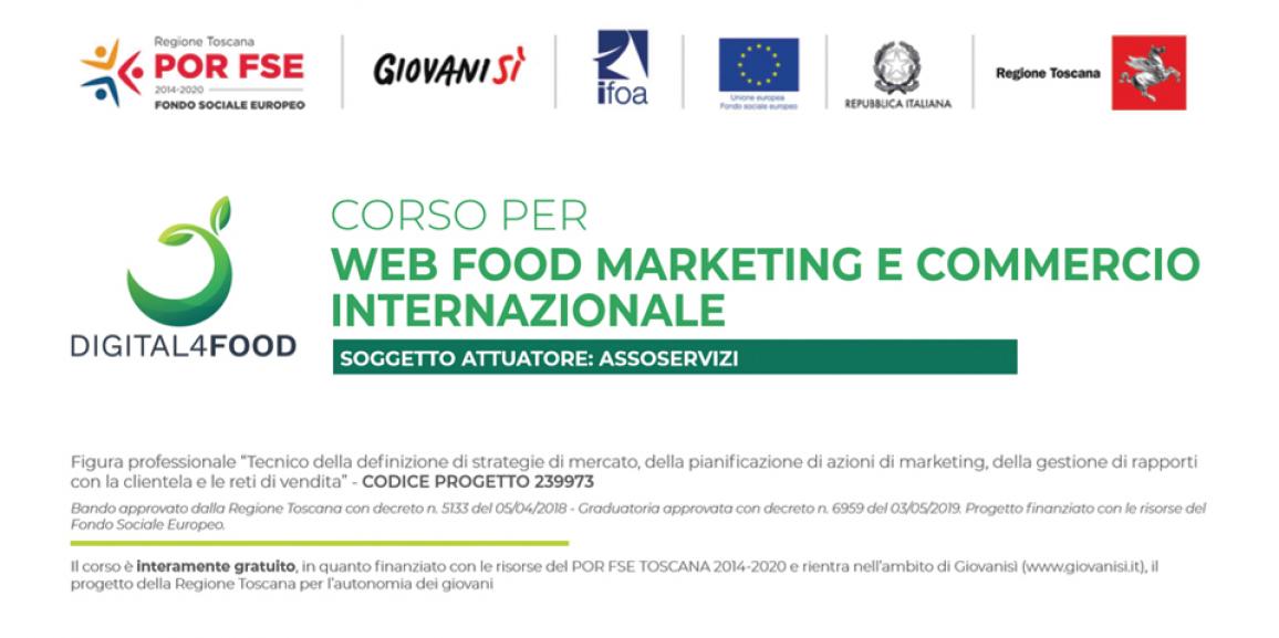 Corso gratuito in Web Food Marketing e Commercio Internazionale