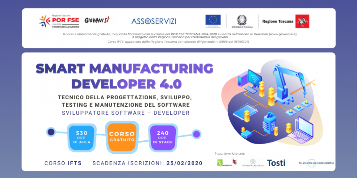 Corso IFTS Gratuito – Smart Manufacturing Developer 4.0