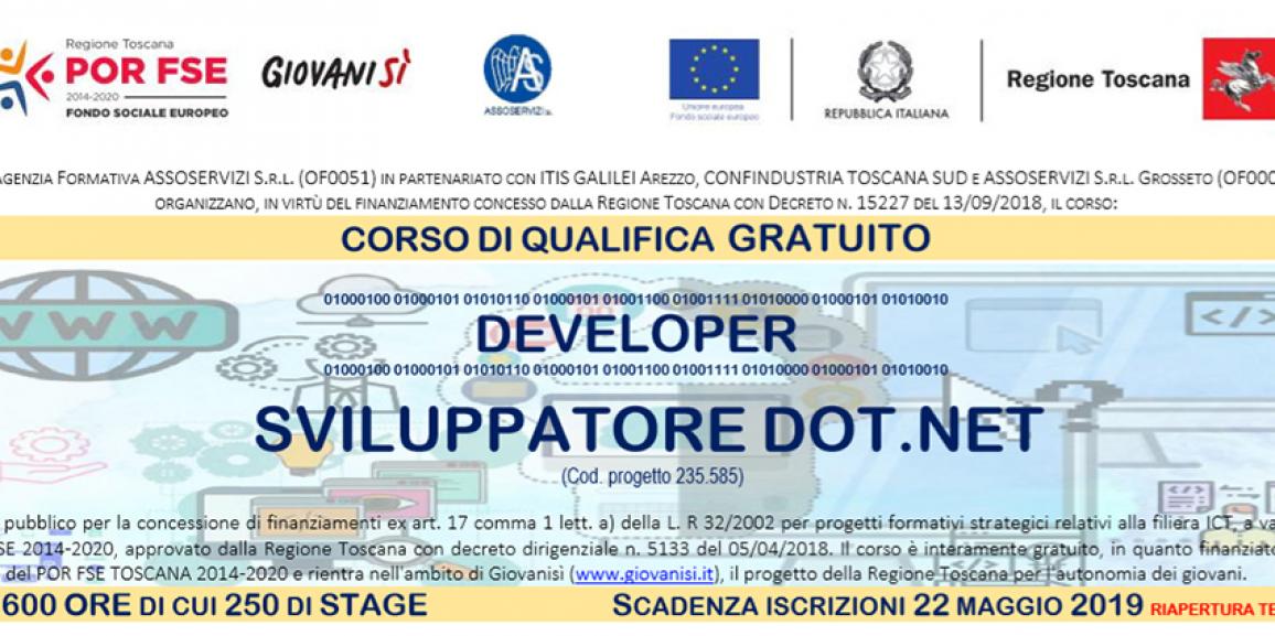 DEVELOPER – Corso Gratuito Sviluppatore DOT.NET